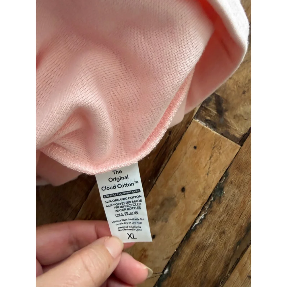 Women's Soft Serve Pink Cloud Cotton Joggers XL - Picture 8 of 8